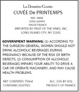 Cuvee De Printemps