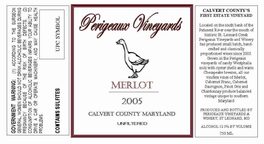 Merlot Calvert County Maryland