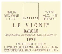 Le Vigneⓡ Barolo