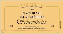 Pinot Blanc Val St Grégoire