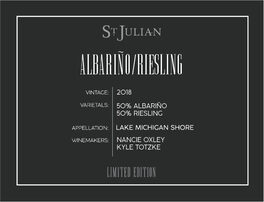 St Julian Albariño / Riesling