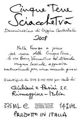 Sciacchetrà