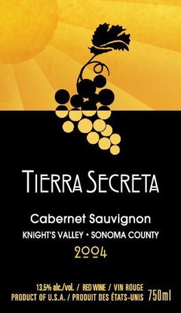 Tierra Secreta Cabernet Sauvignon Knight's Valley Sonoma County