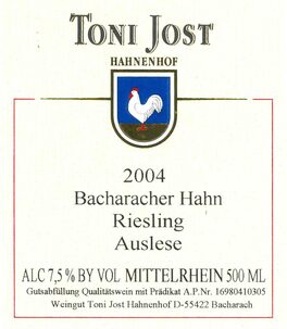Bacharacher Hahn Riesling Auslese