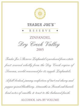 Reserve Zinfandel