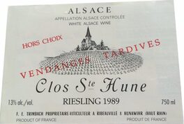 Riesling Clos Sainte Hune