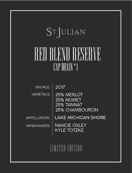 Red Blend Reserve