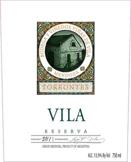 Viñedos Torrontes Vila Reserva