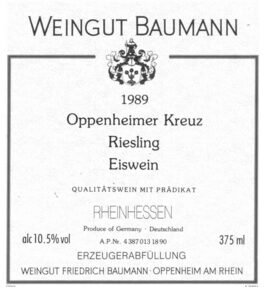 Oppenheimer Kreuz Riesling Eiswein