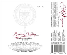 Single Vineyard Shiraz