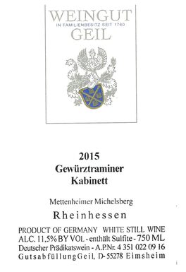 Gewürztraminer Kabinett