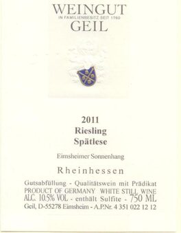 Riesling Spätlese