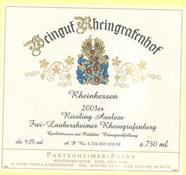 Rheingrafenberg Riesling Auslese