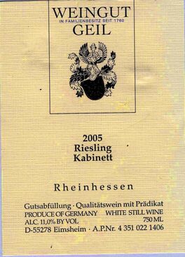 Riesling Kabinett