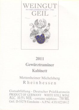 Gewürztraminer Kabinett