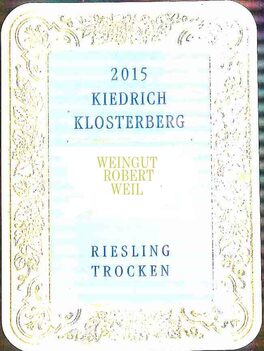 Rheingau Riesling Kiedrich Klosterberg Trocken