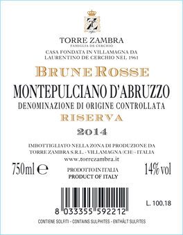 Brune Rosse Riserva