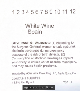 White Wine Spain