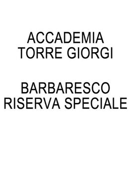 Riserva Speciale