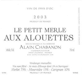 Le Petit Merle Aux Alouettes