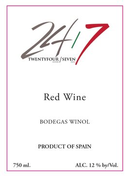241 Twentyfour / Seven Red Wine
