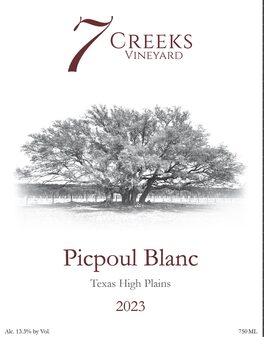 Picpoul Blanc Texas High Plains
