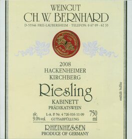 Hackenheimer Kirchberg Kabinett