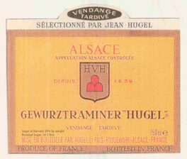 Gewurztraminer "Hugel" Vendange Tardive