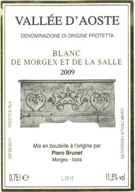 Blanc de Morgex et de La Salle