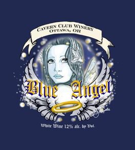 Blue White Wine