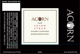 Axiom Alegria Vineyards