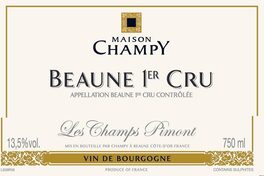 Beaune 1er Cru "Les Champs Pimont"