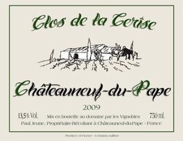 Clos De La Cerise Blanc