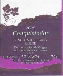 Conquistador Vino Tinto