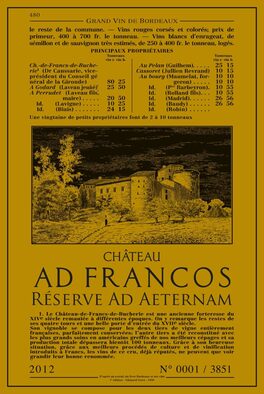 Réserve Ad Aeternam