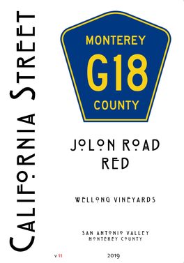 Jolon Road Red