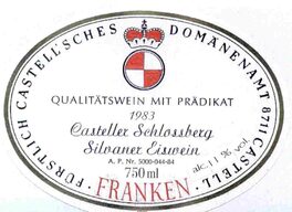 Casteller Schlossberg Silvaner Eiswein