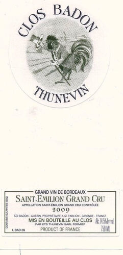Clos Badon Thunevin Red Wine