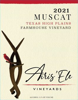 Muscat Texas High Plains Farmhouse Vineyard