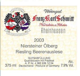 Niersteiner Ölberg Riesling Beerenauslese
