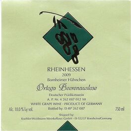 Ortega Beerenauslese