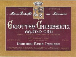 Griottes Chambertin Grand Cru