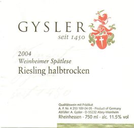 Weinheimer Spätlese