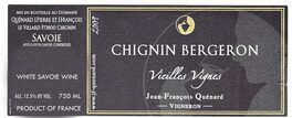 Chignin Bergeron Vieilles Vignes