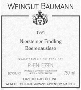 Niersteiner Findling Beerenauslese