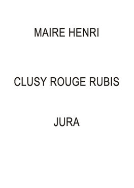 Clusy Rouge Rubis