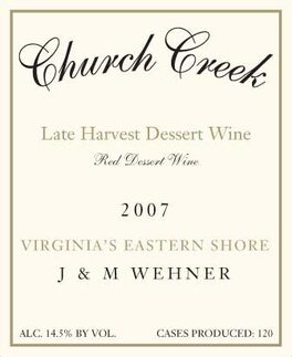 Late Harvest Dessert Wine