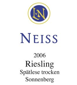 Spätlese trocken Sonnenberg