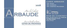 Cuvee Arbaude