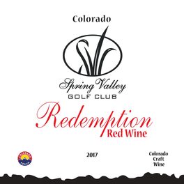 Redemption Red Wine